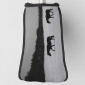 Paarden op sneeuw PCN Golf Head-Hoesje Golfheadcover (Draai 90)
