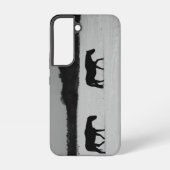 Paarden op sneeuw Scana Samsung Galaxy Hoesje (Achterkant)