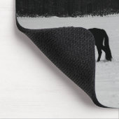 Paarden op sneeuwcn muismat (Hoek)