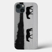 Paarden op sneeuwriffen Case-Mate iPhone case (Achterkant)