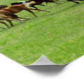 Paarden op weide - Landschapsfoto Poster (Hoek)