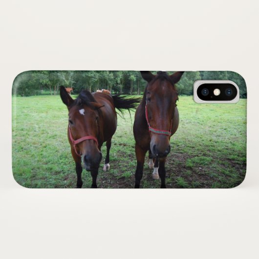 Paarden op weiland Case-Mate iPhone case (Achterkant (horizontaal))