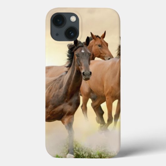 Paarden op zonsondergang Case-Mate iPhone case (Achterkant)