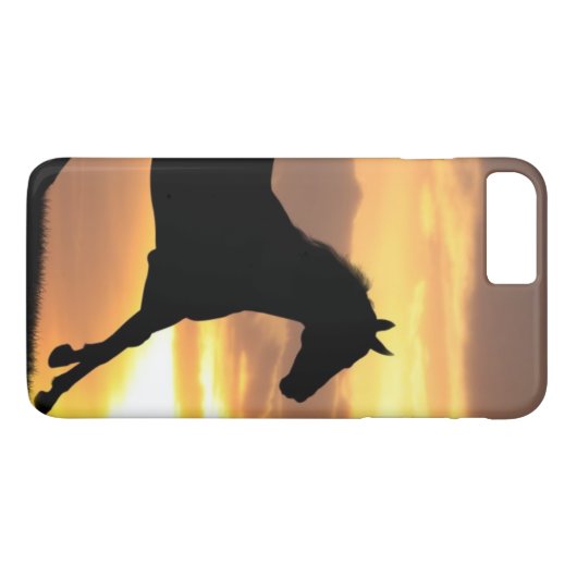 Paarden op zonsondergang Case-Mate iPhone case (Achterkant (Horizontaal))