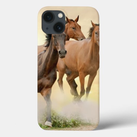 Paarden op zonsondergang Case-Mate iPhone case (Achterkant)