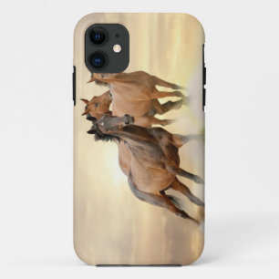 Paarden op zonsondergang Case-Mate iPhone case