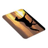 Paarden op zonsondergang magneet (Rechterzijde)