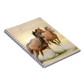 Paarden op zonsondergang notitieboek (Rechterzijde)