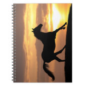 Paarden op zonsondergang notitieboek (Voorkant)