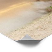 Paarden op zonsondergang poster (Hoek)