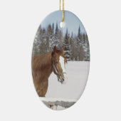 Paarden overs vakantieverval keramisch ornament (Rechts)