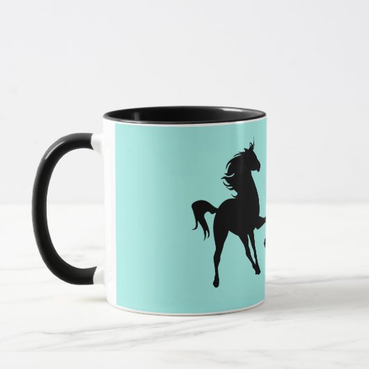 Paarden Paar Koffie Mok Custom Kleur (Links)