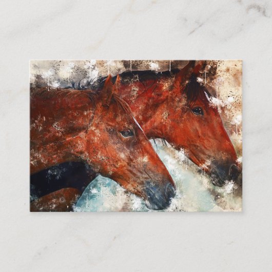 Paarden Paar Visitekaartje (Voorkant)