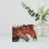 Paarden Paar Visitekaartje (Staand voorkant)