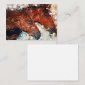 Paarden Paar Visitekaartje (Voorkant / Achterkant)