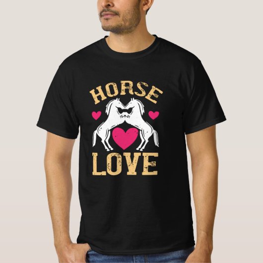 Paarden - Paardenliefde T-shirt (Voorkant)