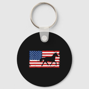 Paarden Paardensport Vlag Warm Bloed Dressa Sleutelhanger