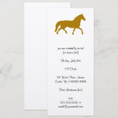 Paarden (paardrijden, ruitersport) kaart (Voorkant / Achterkant)