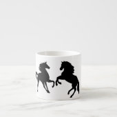 Paarden paarse Espresso Cup Espresso Kop (Voorkant)