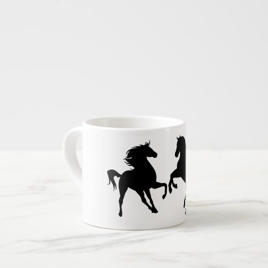 Paarden paarse Espresso Cup Espresso Kop (Links)