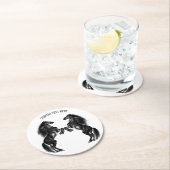 Paarden Papier Onderzetter Aangepaste tekst en kle (Insitu)