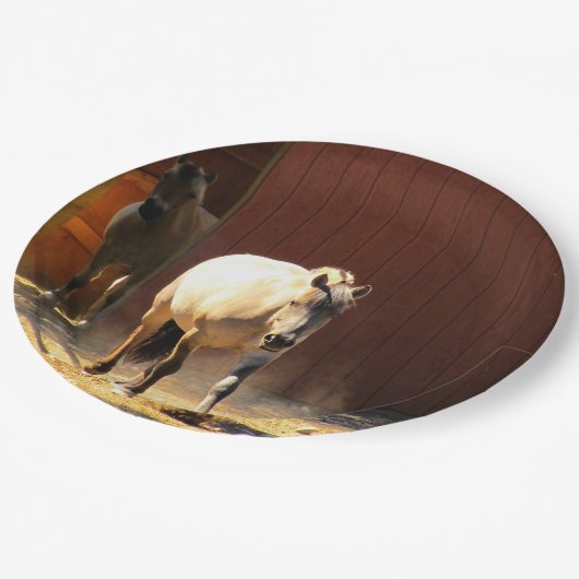 Paarden Papieren Borden Papieren Bordje (Gekanteld)