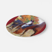 Paarden Papieren Bordje (Gekanteld)