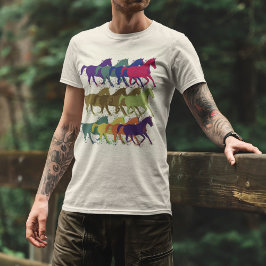 Paarden patroon, boerderijdieren t-shirt