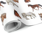 Paarden patroon cadeaupapier (Rol Hoek)