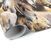 Paarden patroon cadeaupapier (Rol Hoek)