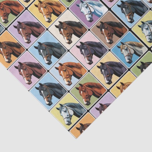 Paarden Patroon Creatieve Craft Wrapping Equestria Tissuepapier (Detail)