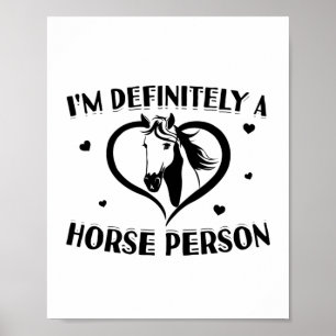 Paarden Persoon   Ridderende paardenmeisjes Gift I Poster