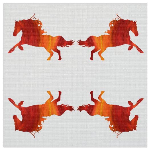 Paarden Polyester Weave (58" breedte) Stof (Swatch)