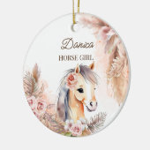 Paarden pony thema geschenken keramisch ornament (Links)
