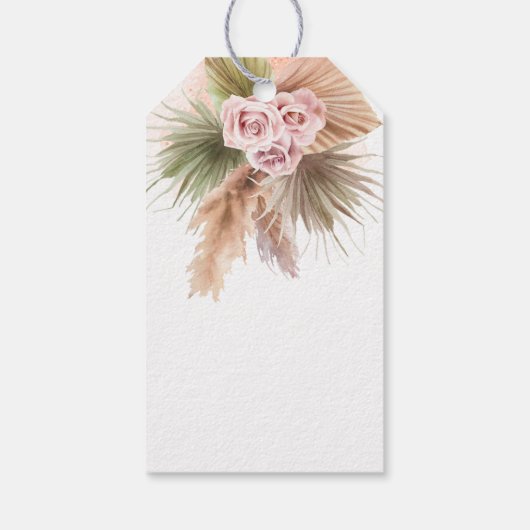 Paarden pony thema verjaardagsfeestgunsten cadeaulabel (Achterkant)