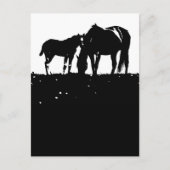 Paarden Pop Art Briefkaart (Voorkant)