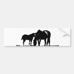 Paarden Pop Art Bumpersticker