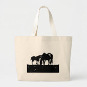 Paarden Pop Art Grote Tote Bag (Voorkant)