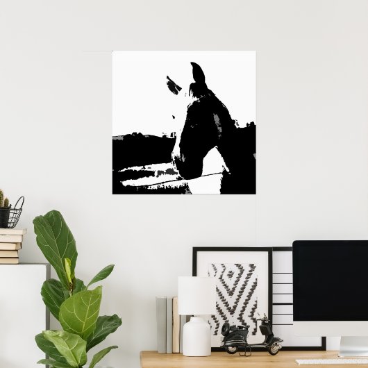 Paarden Pop Art Poster (Thuiskantoor)