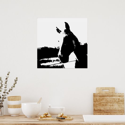 Paarden Pop Art Poster (Keuken)
