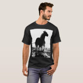 Paarden Pop maken Sjabloon aangepaste moderne T-shirt (Voorkant volledig)