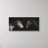 Paarden portret canvas afdruk (Voorkant)