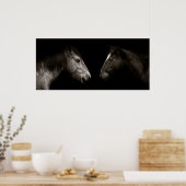 Paarden portret poster (Keuken)