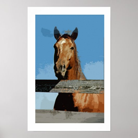 Paarden Poster afdrukken (Voorkant)
