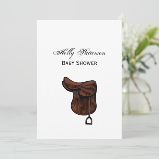 Paarden - Preppy Equestrian Tack Saddle Color Kaart (Staand voorkant)