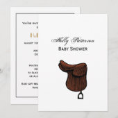 Paarden - Preppy Equestrian Tack Saddle Color Kaart (Voorkant / Achterkant)