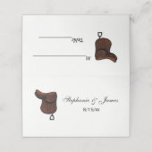 Paarden - Preppy Equestrian Tack Saddle Color Plaatskaartje (Buitenkant ongevouwen)