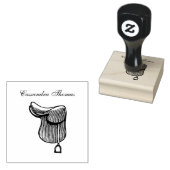 Paarden - Preppy Equestrian Tack Zadel Kleur Rubberstempel (Gestempeld)