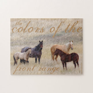 Paarden puzzel door Amanda Smith Wyoming Fotograaf Legpuzzel