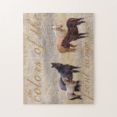 Paarden puzzel door Amanda Smith Wyoming Fotograaf Legpuzzel (Verticaal)